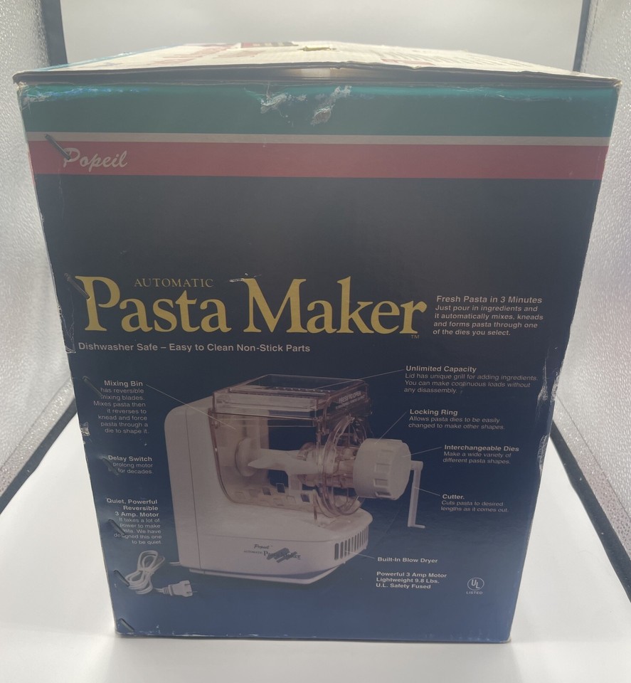 Popeil Automatic Electric Pasta & Sausage Maker 9012 New In