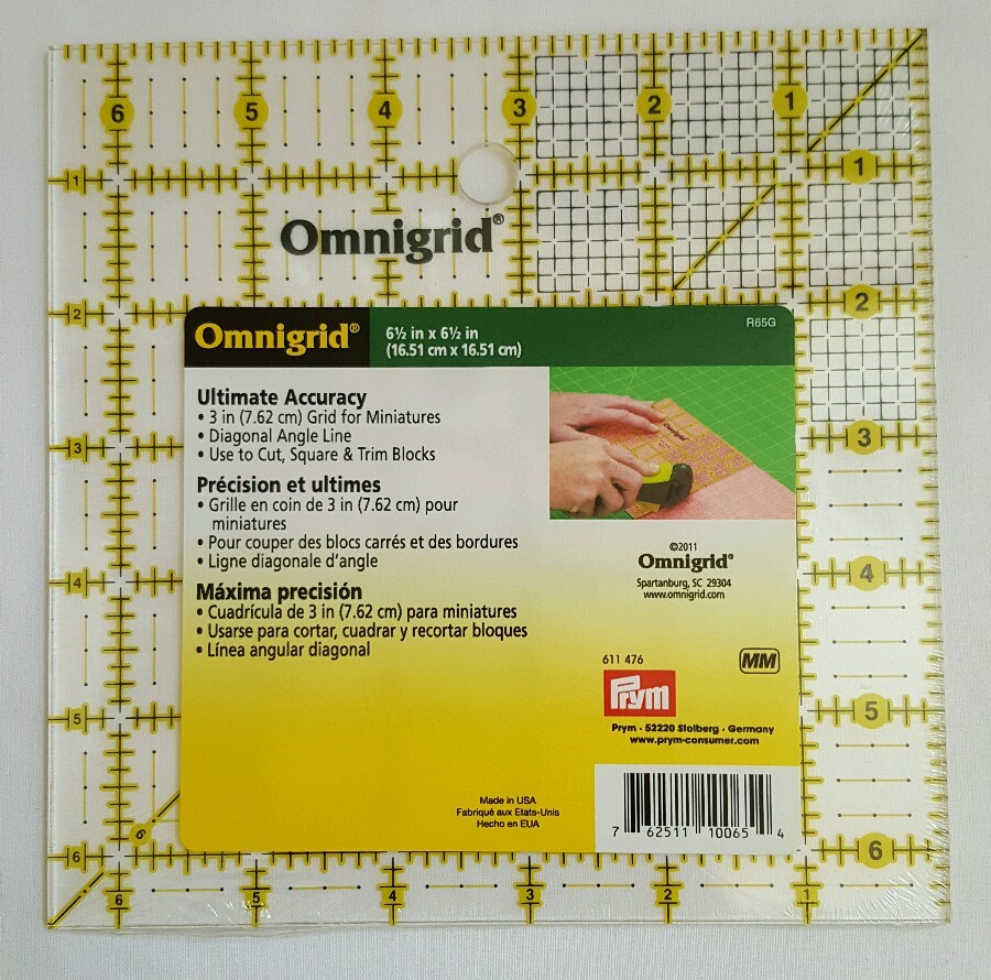 Omnigrid, Square Ruler, 6-1/2