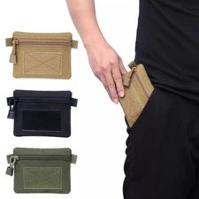 Outdoor EDC Molle Pouch Wallet Waterproof Portable Travel Zipper Waist Bag