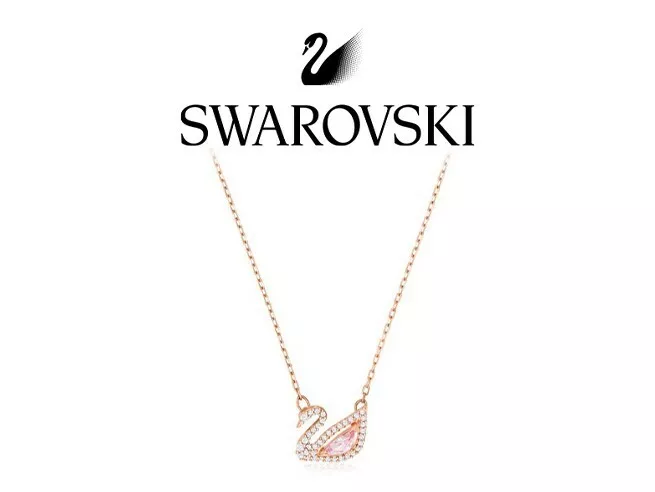Dazzling swan clearance necklace swarovski