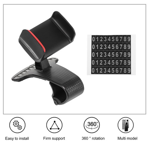 2 Count Car Phone Holder Adjustable Auto Bracket Support for Dashboard Mount - 第 9/12 張圖片