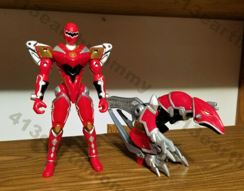 Power Rangers Dino Thunder "Quadra Battlized Red Ranger" (Complete)