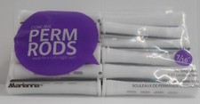 MARIANNA Short White 7/16" CONCAVE PERM RODS 12 Per Pack Lot of 4 Packs