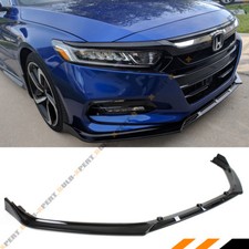 For 2018-2020 Honda Accord Jdm 3pc Style Glossy Black Front Bumper Lip Splitter For 2018-2020 Honda Accord Jdm 3pc Style Glossy Black Front Bumper Lip Splitter