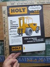 Holt 4 Wheel Drive Lift Trucks 1 Page 2 Sides