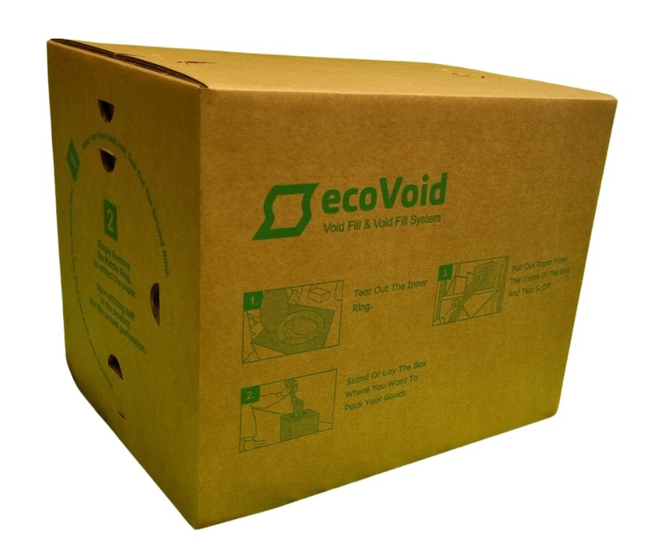 ecoVoid Void Fill Paper in Dispenser Box - 350mm x 450m x 70gsm 100% Recycled - Image 4 of 4