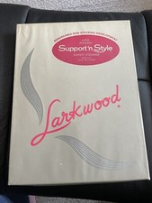 1 Pair Vintage Boxed Larkwood garter stockings Mesh 8 1/2 Chiffon