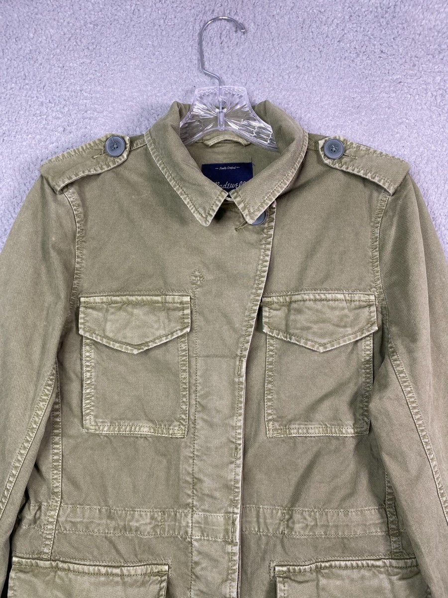 Washed Canvas Green Canvas Jacket Women's Madewell Field