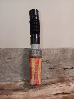 American flag, hand-made -oak- deer call 