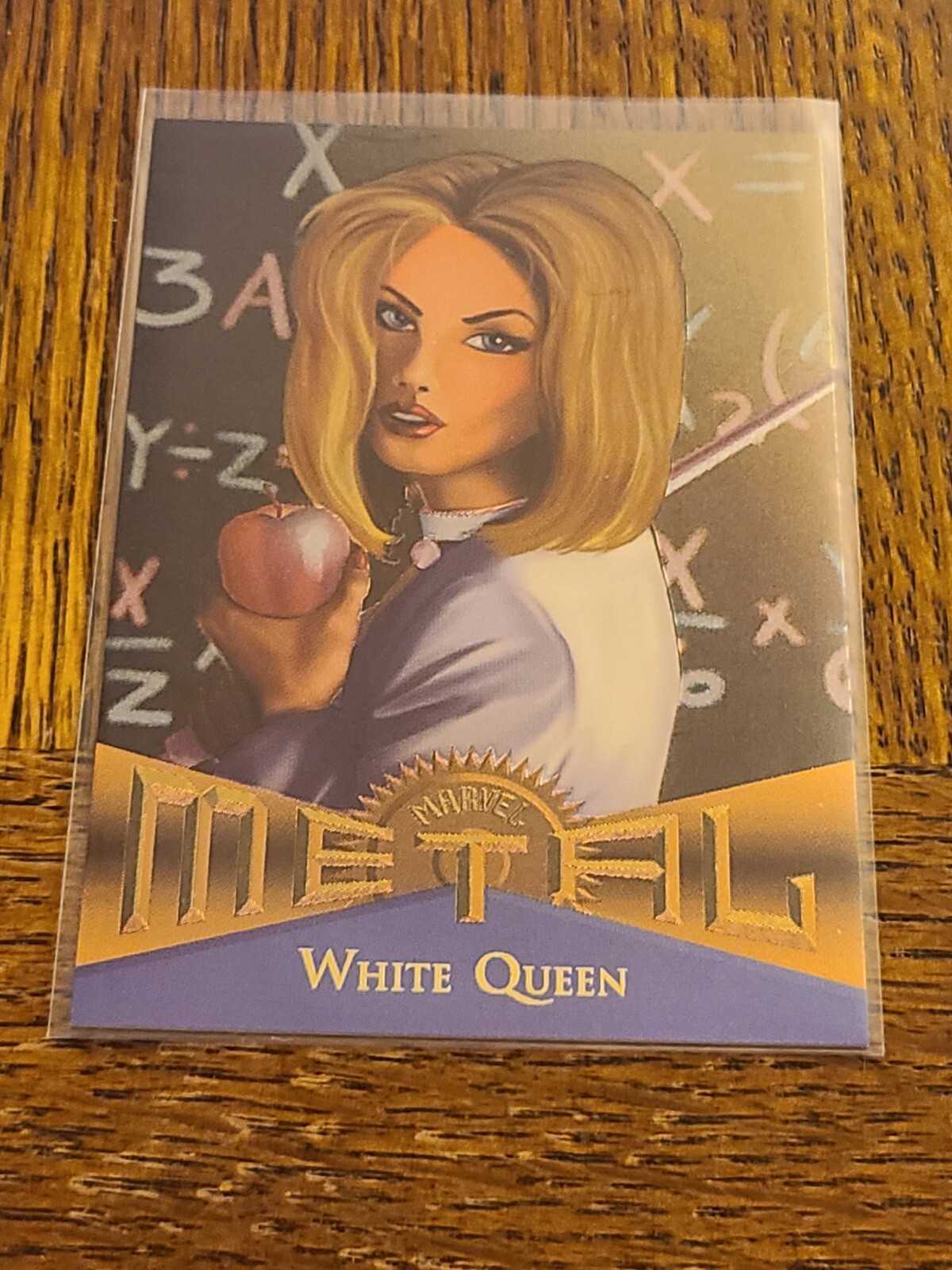 MARVEL COMICS WHITE QUEEN 1995 FLEER METAL #124