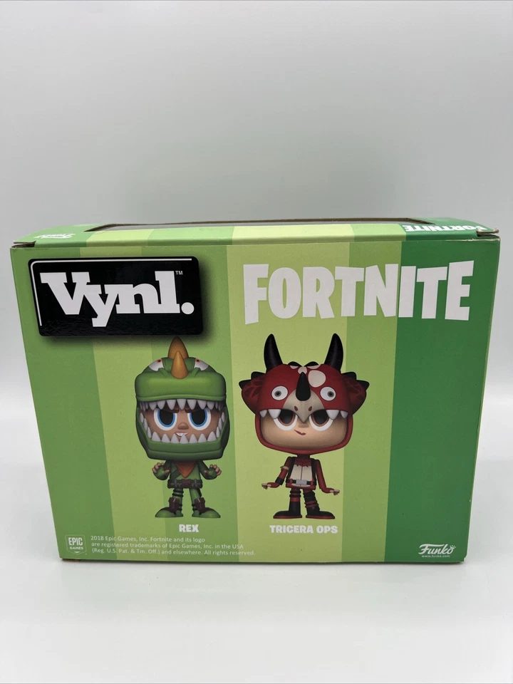 Funko POP! Figura VYNL Fortnite Rex y Tricera Ops paquete de 2 nuevas en caja Foto 3 de 4