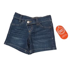 Wonder Nation Girls Size M 7 / 8 Denim Shorts Crossover Waist Blue Pockets