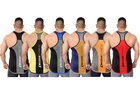 Lot Men Bodybuilding Gym Stringer Vest Athletic Training Tank Top Racer Back