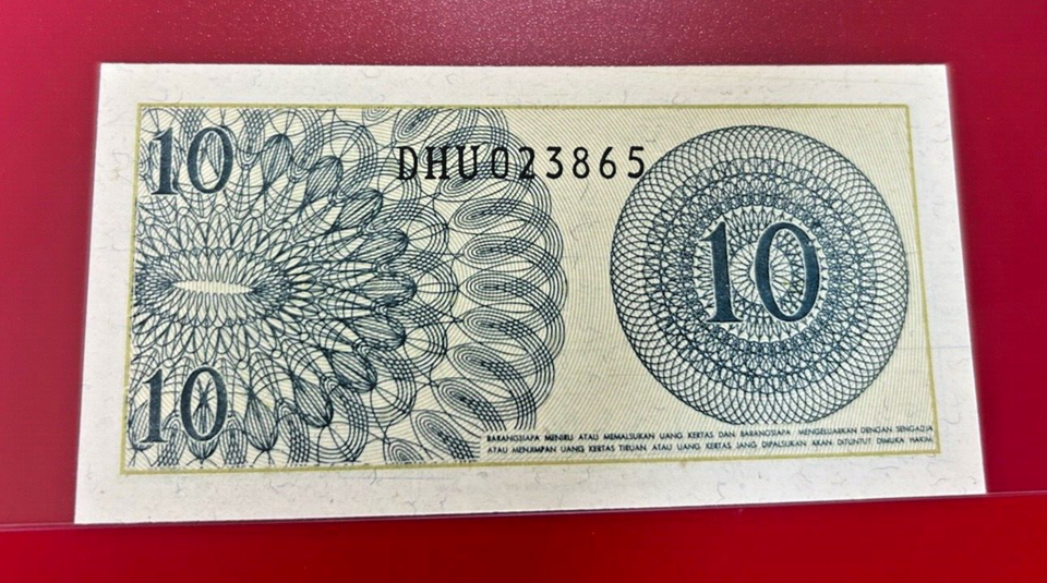 Addition Until 10 1964 BANK INDONESIA 10 SEN BANKNOTE | eBay UK