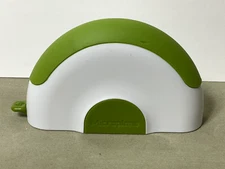 Microplane Herb & Salad Chopper, White & Green. Stainless Steel blades