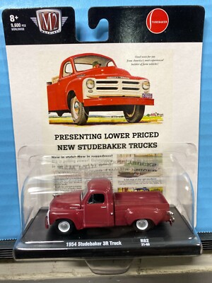 1/64 M2 AUTO-DRIVERS 1954 STUDEBAKER 3R PICKUP TRUCK DARK RED