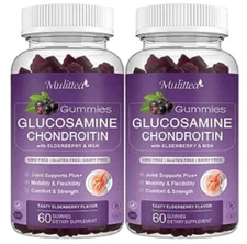Glucosamine Chondroitin Gummies With MSM Elderberry For Immune & Joint Support