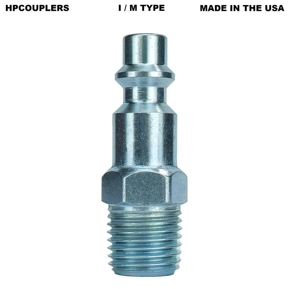 HPCOUPLERS 1/4" NPT Pneumatic Air Compressor Hose Male Quick Connect Fitting Coupler Plug