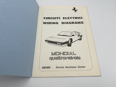 FERRARI MONDIAL QV 1982 | WIRING DIAGRAMS OWNERS MANUAL FERRARI MONDIAL QV 1982 | WIRING DIAGRAMS OWNERS MANUAL