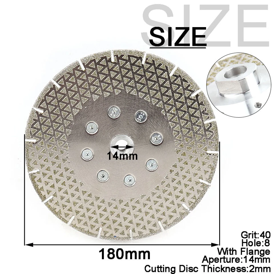 M14 Thread Double Coated Diamond Cutting Saw Blade Grinding Disc Electroplated - Image 4 of 4