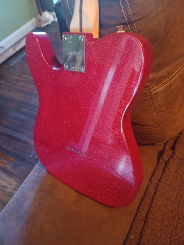 2022 Ltd Ed Squier Telecastor Red Sparkle Guitar. Near Mint, played 8x ! - 第 14/15 張圖片