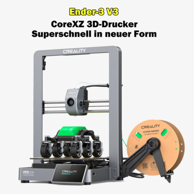 Creality Ender 3 V3 3D-Drucker CoreXZ 600mm/s Tri-Metall-Düse