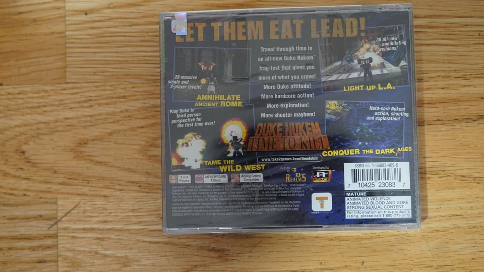 Duke Nukem: Time to Kill Greatest Hits (Sony PlayStation 1, 2001) FACTORY SEALED - Image 2 of 4