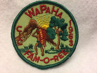 (b36) Boy Scouts- 1963 CIC WaPaHa Fam-o-ree patch | eBay