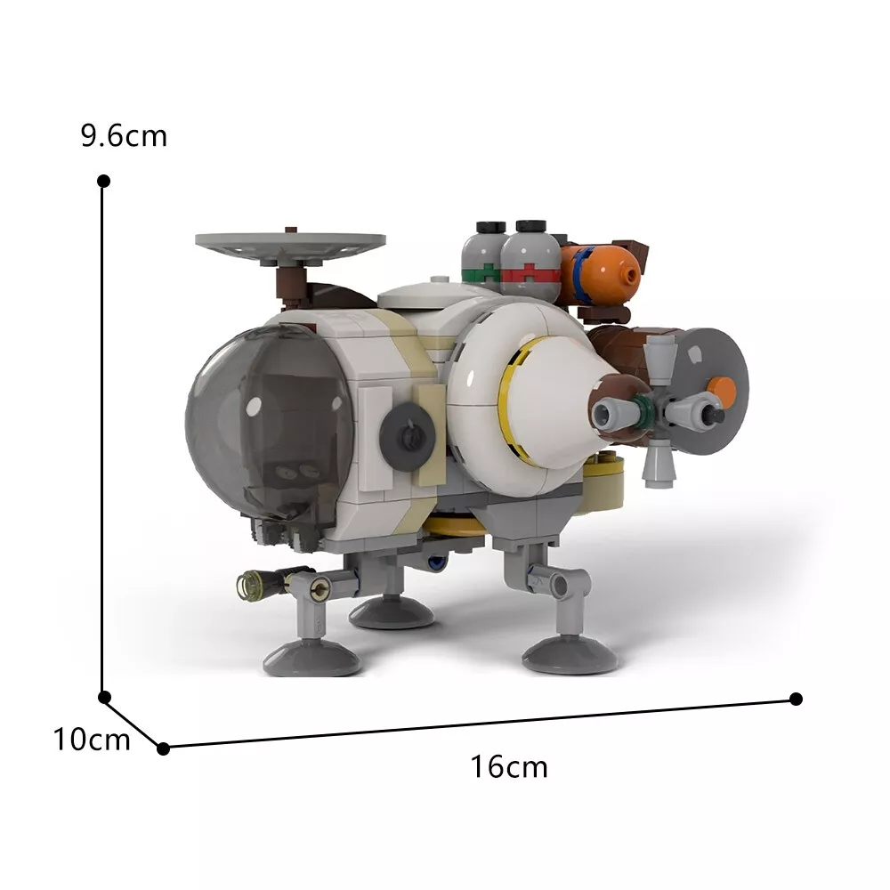 A Hearthian Ship Spaceship Model 243 Pieces from Game: Outer Wilds