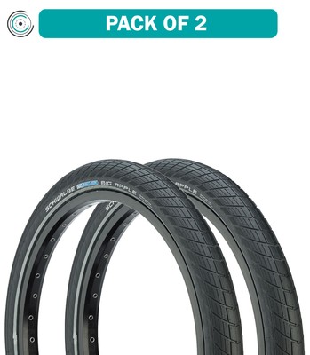 2 Pack Schwalbe Big Apple Tire 26 x 2.15 Clincher Wire Black KGuard SBC