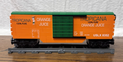 Custom Brick Train Tropicana Box Car