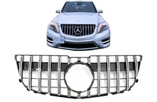 K&uuml;hlergrill f&uuml;r Mercedes GLK X204 Facelift 13-15 GT-R Panamericana Look Chrom