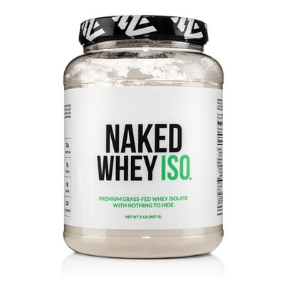 NAKED Whey Isolate Protein - Only 2 Ingredients, 30g Grass-Fed Protein, Zero ...