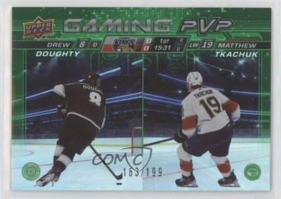 2024 Upper Deck Series 1 Gaming PVP Green /199 Drew Doughty Matthew Tkachuk 1u1c