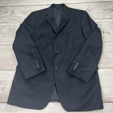 Ralph Lauren 100 Pure Wool Pinstripe 2 Button Blazer Sport Coat Jacket 42L FrSH