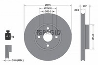 2X Pagid Bremsscheibe 54260NC FüR Toyota Corolla NDE120_ NDE120R Vvtl ZZE123_