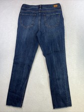 Seven 7 Women’s  Jeans Weekend Slim fit Size 10 Blue Medium Wash Raw Hem