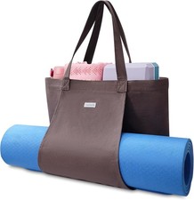 Yoga Bags for Women with Yoga Mats Bags Carrier Carryall Canvas Tote for Pilates