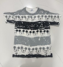 Vintage 80s Disney Mickey Mouse All Over Print AOP USA Made Single Stitch OSFA