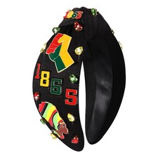 African Juneteenth Headbands for Women Black Women Queen Africa Map Headband ...