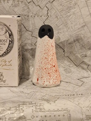 The York Ghost Merchants Large Spooky Blood Sprayed Black Masked Ghost