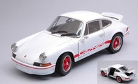 Welly 1/24 Porsche 911 Carrera Rs 2.7 1973 Weiss Statisches Modell Diecast
