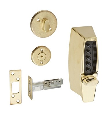 Simplex 710803 Kaba 7100 Series Metal Mechanical Pushbutton Auxiliary Lock wi...