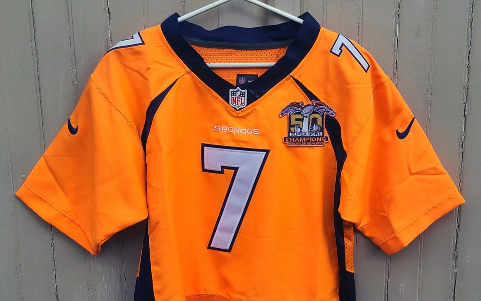 Camiseta John Elway Nike Super Bowl 50 Denver Broncos para hombre talla 44 - Nueva Foto 2 de 4