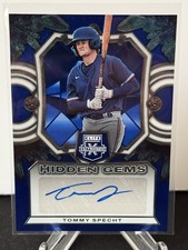 2023 Panini Elite Extra Edition - Hidden Gems Blue #HG-TSP Tommy Specht Auto