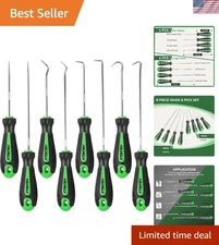 Versatile Precision Hook Set for Cars - 8 Durable Hooks with Ergonomic Handles
