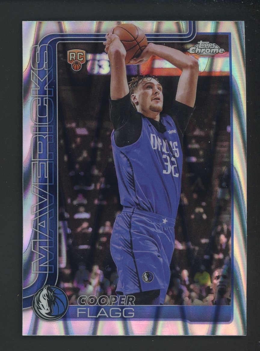 2025-26 Topps Chrome Raywave #251 Cooper Flagg Mavericks RC Rookie
