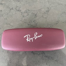 Ray-Ban Maroon Hard Case for Glasses Small Clamshell Excellent