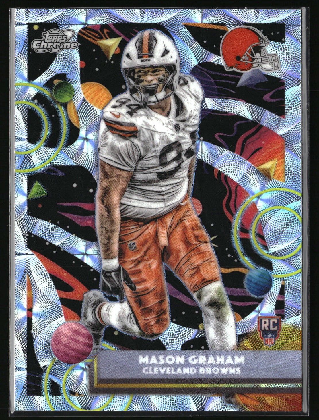 2025 Topps Chrome Cosmic #122 Mason Graham Nucleus Refractor