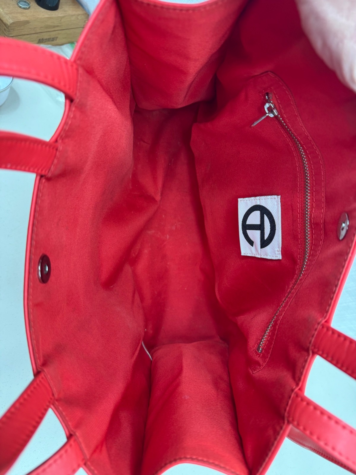 Medium Red authentic Telfar Bag. Used Condition. — image 5